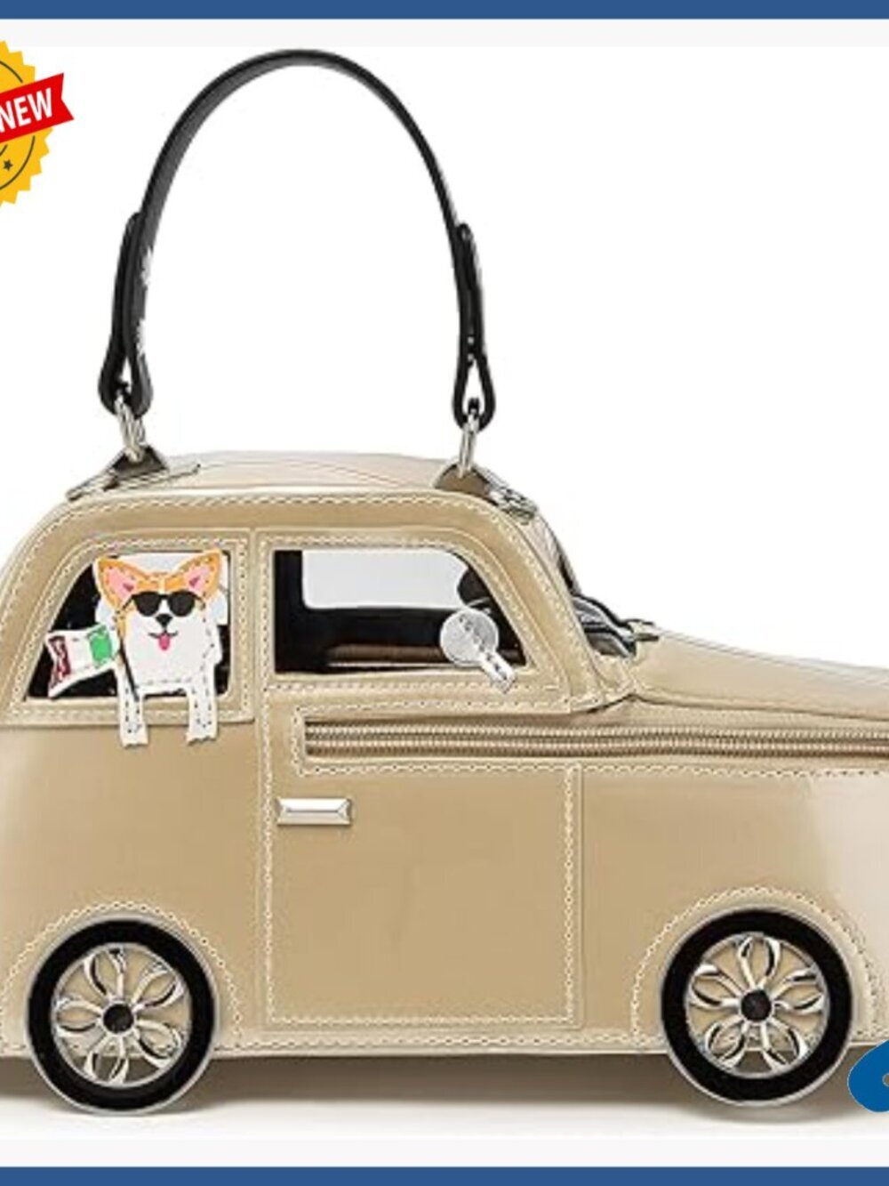 Car Shaped PU Leather Crossbody Shoulder Bag Novelty Purse Handbag